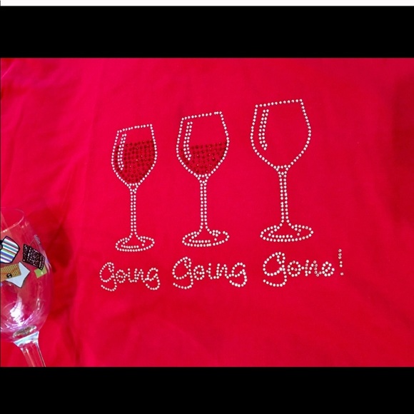 Blingy Wine Enthusiast Tee - Custom Made - Picture 1 of 3